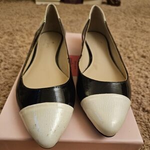 Black and White Kate Spade Flats